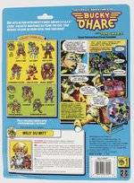 BUCKY O'HARE LOT OF THREE CARDED ACTION FIGURES.