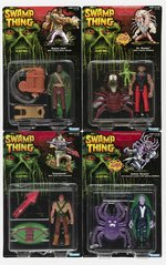 SWAMP THING ACTION FIGURE LOT OF SIX CARDED ACTION FIGURES.