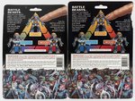 BATTLE BEASTS SERIES 1 CARDED FIGURE PAIR.