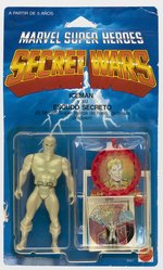 MARVEL SECRET WARS ICE MAN SPANISH CARDED ACTION FIGURE.