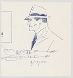 DICK TRACY SKETCH BY CHESTER GOULD.