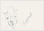 HARVEY KURTZMAN SELF PORTRAIT SIGNED SKETCH.