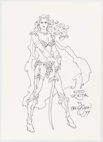 RED SONJA CONVENTION SKETCH BY ERNIE CHAN.