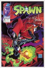 SPAWN #1 COMIC SIGNED BY TODD MCFARLANE.