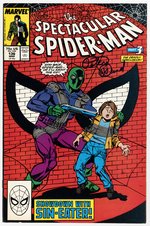 THE SPECTACULAR SPIDER-MAN #136 SIGNED BY PETER DAVID.