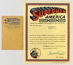 SUPERMAN "SUPERMEN OF AMERICA" 1961 MEMBERSHIP KIT.