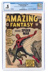 AMAZING FANTASY #15 AUGUST 1962 CGC .5 POOR (FIRST SPIDER-MAN).