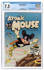 ATOMIC MOUSE #1 MARCH 1953 CGC 7.5VF- (FIRST ATOMIC MOUSE).