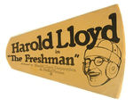 HAROLD LLOYD IN “THE FRESHMAN” MEGAPHONE PROMOTIONAL THEATRE HANDOUT.