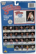 WWF LJN WRESTLING SUPERSTARS SERIES 3 SPECIAL DELIVERY JONES (YELLOW SHIRT VARIETY) CARDED ACTION FIGURE.