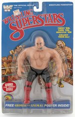 WWF LJN WRESTLING SUPERSTARS SERIES 2 GEORGE "THE ANIMAL" STEELE CARDED ACTION FIGURE.