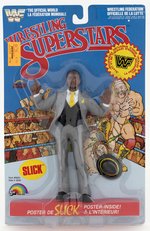 WWF LJN WRESTLING SUPERSTARS SERIES 5 SLICK CANADIAN CARDED ACTION FIGURE.