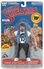 WWF LJN WRESTLING SUPERSTARS SERIES 3 LOU ALBANO CANADIAN CARDED ACTION FIGURE.