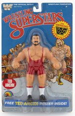 WWF LJN WRESTLING SUPERSTARS SERIES 4 TED ARCIDI CARDED ACTION FIGURE.