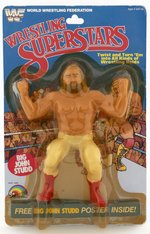 WWF LJN WRESTLING SUPERSTARS SERIES 1 BIG JOHN STUDD CARDED ACTION FIGURE.