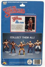 WWF LJN WRESTLING SUPERSTARS SERIES 1 BIG JOHN STUDD CARDED ACTION FIGURE.