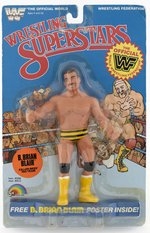 WWF LJN WRESTLING SUPERSTARS SERIES 4 B. BRIAN BLAIR (KILLER BEES) CARDED ACTION FIGURE.