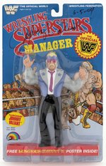 WWF LJN WRESTLING SUPERSTARS MANAGER SERIES 5 "LUSCIOUS" JOHNNY VALIANT CARDED ACTION FIGURE.