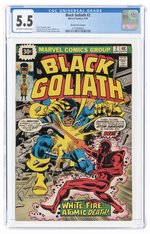 BLACK GOLIATH #2 APRIL 1976 CGC 5.5 FINE- (30¢ PRICE VARIANT).