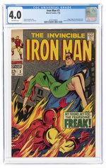 IRON MAN #3 JULY 1968 CGC 4.0 VG.