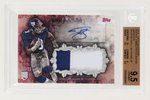 2014 TOPPS INCEPTION ROOKIE JUMBO PATCH AUTOS MAGENTA #AJPOB ODELL BECKHAM JR. BECKETT 9.5 GEM MINT.