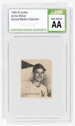 1949-50 ACEBO ARCHIE WILSON RICHARD MERKIN COLLECTION CSG AA AUTHENTIC ALTERED.