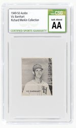 1949-50 ACEBO VIC BARNHART RICHARD MERKIN COLLECTION CSG AA AUTHENTIC ALTERED.