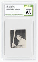 1949-50 ACEBO SAMUEL CALDERONE (PHOTO VARIETY) RICHARD MERKIN COLLECTION CSG AA AUTHENTIC ALTERED.