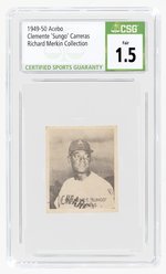 1949-50 ACEBO CLEMENTE 'SUNGO' CARRERAS RICHARD MERKIN COLLECTION CSG 1.5 FAIR.