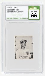 1949-50 ACEBO JOSE 'POTOTO' PILOTO RICHARD MERKIN COLLECTION CSG AA AUTHENTIC ALTERED.