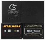 STAR WARS: EPISODES I, II, III - LIGHTSABER SCALED REPLICA TRIO .45 SCALE BY MASTER REPLICAS.