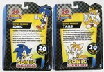 JAZWARES SUPER POSERS SONIC & TAILS 20TH ANNIVERSARY CARDED ACTION FIGURES.