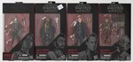 STAR WARS BLACK SERIES BOXED FIGURE LOT OF FOUR W/JYN ERZO, LANDO CALRISSIAN, MAZ KANATA & DRYDEN VOS.