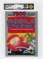 ATARI 7800 (1987) DIG DUG VGA GOLD 85+ NM+ UNCIRCULATED.