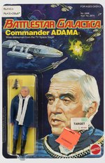 BATTLESTAR GALACTICA - COMMANDER ADAMA CARDED ACTION FIGURE.