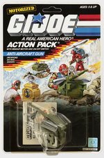 G.I. JOE - ACTION PACK ANTI-AIRCRAFT GUN SERIES 6 CARDED ACTION FIGURE ACCESSORY.