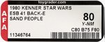 STAR WARS: THE EMPIRE STRIKES BACK (1980) - SAND PEOPLE (TUSKEN RAIDER) 41 BACK-E AFA 80 Y-NM