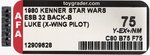 STAR WARS: THE EMPIRE STRIKES BACK (1980) - LUKE SKYWALKER (X-WING PILOT) 32 BACK-B AFA 75 Y-EX+/NM.