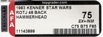 STAR WARS: RETURN OF THE JEDI (1983) - HAMMERHEAD 48 BACK AFA 75 EX+/NM (CLEAR BLISTER).