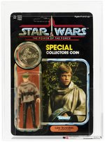 STAR WARS: THE POWER OF THE FORCE (1985) - LUKE SKYWALKER (BATTLE PONCHO) 92 BACK AFA 80+ Y-NM.