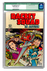 RACKET SQUAD IN ACTION #2 JULY AUGUST 1952 CGC 9.4 QUALIFIED CREAM TO OFF-WHITE PAGES.