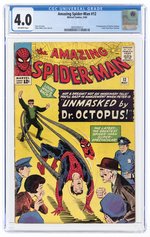 AMAZING SPIDER-MAN #12 MAY 1964 CGC 4.0 VG.