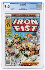 IRON FIST #14 AUGUST 1977 CGC 7.0 FINE/VF (FIRST SABRETOOTH).