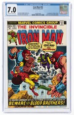 IRON MAN #55 FEBRUARY 1973 CGC 7.0 FINE/VF (FIRST THANOS & DRAX THE DESTROYER).