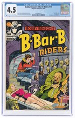 BOBBY BENSON'S B-BAR-B RIDERS #14 1952 CGC 4.5 VG+.