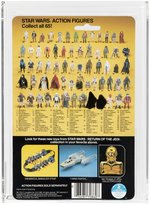 STAR WARS: RETURN OF THE JEDI (1983) - JAWA 65 BACK-A AFA 80 NM (2 BLASTERS, UPSIDE DOWN/CLEAR BLISTER).