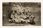 1913 HILLSBORO HIGH SCHOOL BASEBALL TEAM REAL PHOTO POSTCARD.