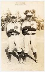 1922-23 U.S. BASEBALL TOUR OF JAPAN TEAMMATES REAL PHOTO POSTCARD.