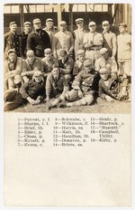 1912 TRAVERSE CITY (MI) REPORTERS BASEBALL TEAM REAL PHOTO POSTCARD.