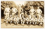 1913 CO. F.(HI) 1ST INFANTRY BASEBALL TEAM PHOTO POSTCARD.